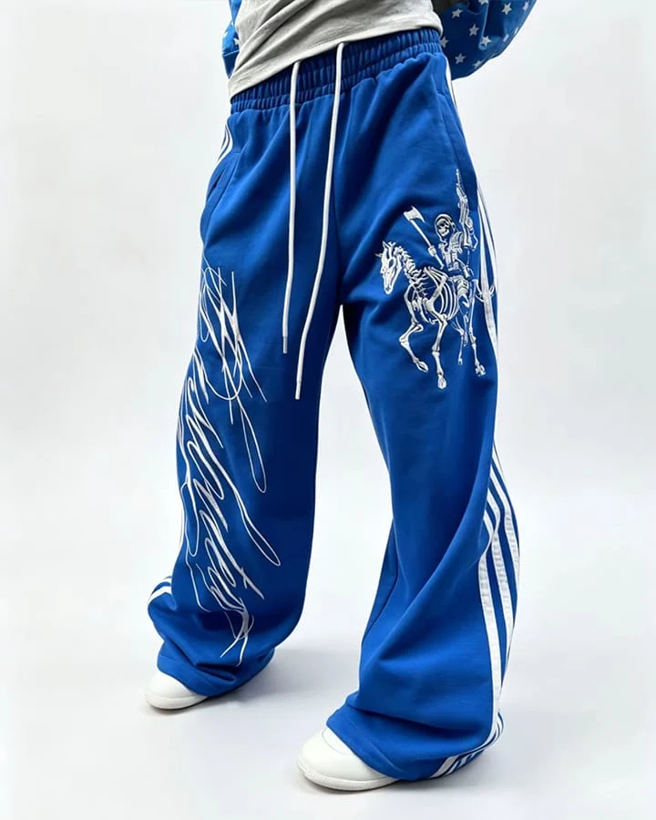 KIIKIO Undead Knight Wide Leg Sweatpants