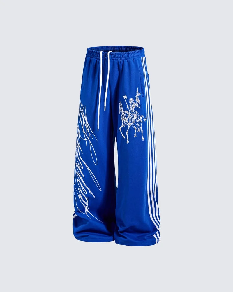 KIIKIO Undead Knight Wide Leg Sweatpants