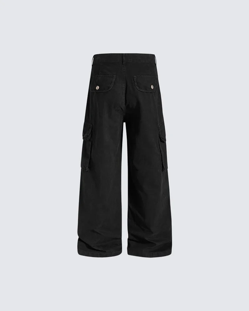 KIIKIO Vintage Utility Loose Cargo Pants