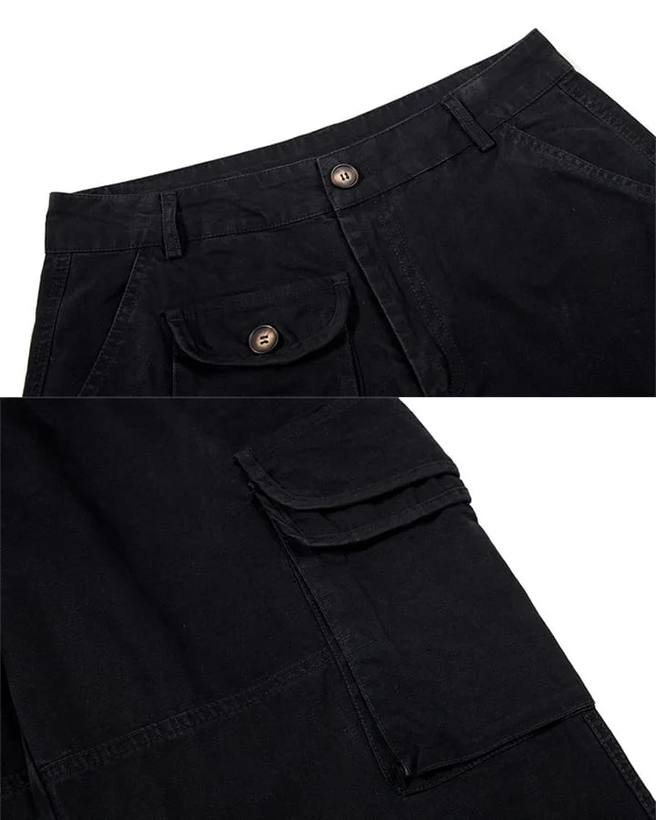 KIIKIO Vintage Utility Loose Cargo Pants