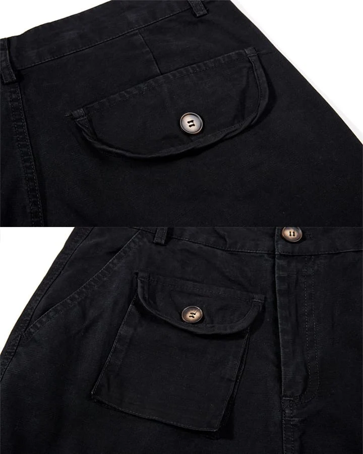 KIIKIO Vintage Utility Loose Cargo Pants