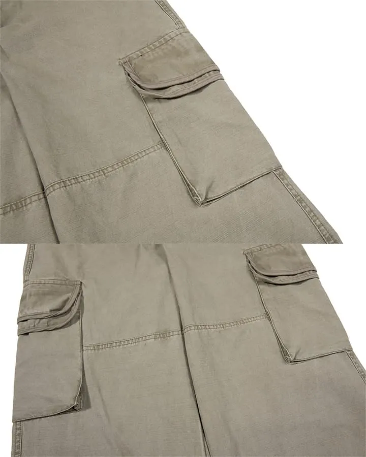 KIIKIO Vintage Utility Loose Cargo Pants