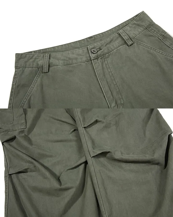 KIIKIO Tactical Wide-Leg Cargo Pants