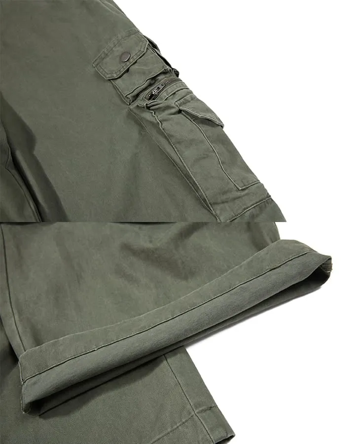 KIIKIO Tactical Wide-Leg Cargo Pants