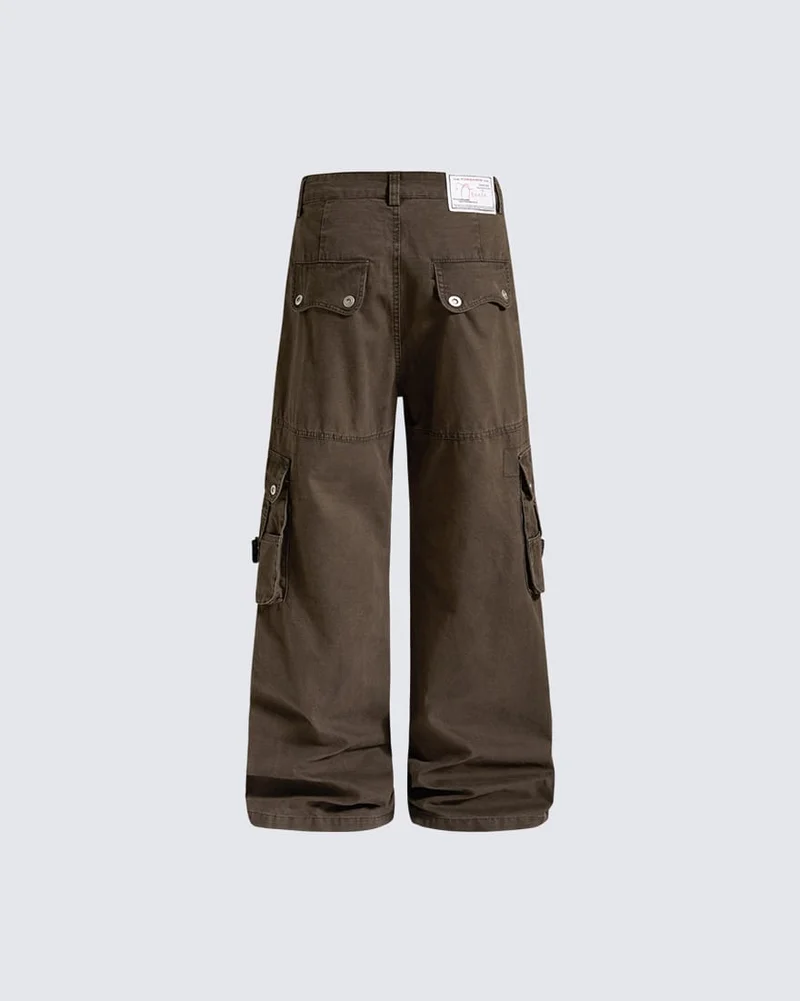 KIIKIO Utility Washed Cargo Pants