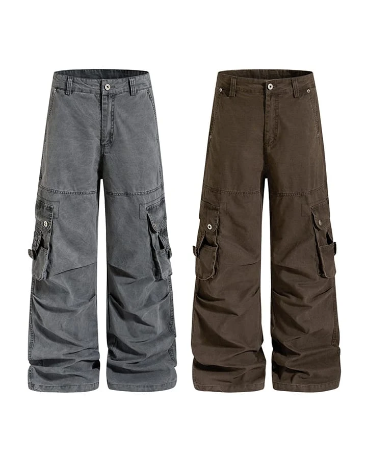 KIIKIO Utility Washed Cargo Pants