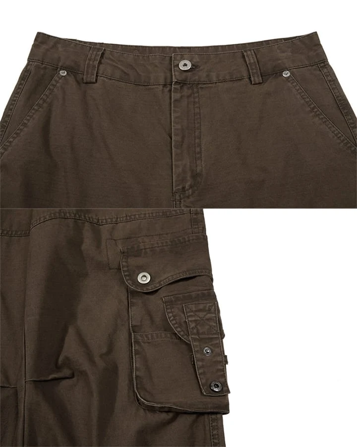 KIIKIO Utility Washed Cargo Pants