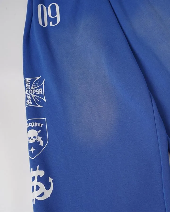 KIIKIO High Street Graphic Patch Loose Sweatpants