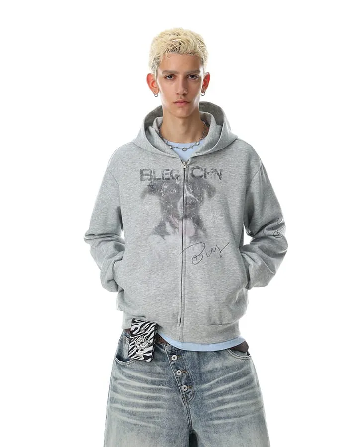 KIIKIO Puppy Graphic Hoodie