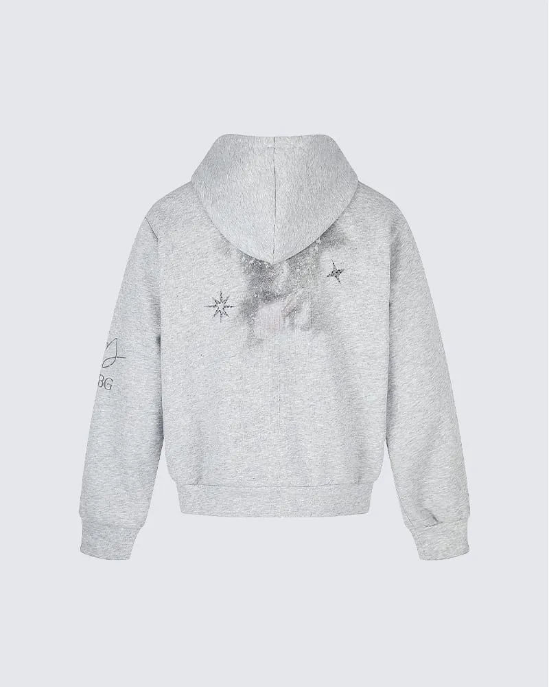 KIIKIO Puppy Graphic Hoodie