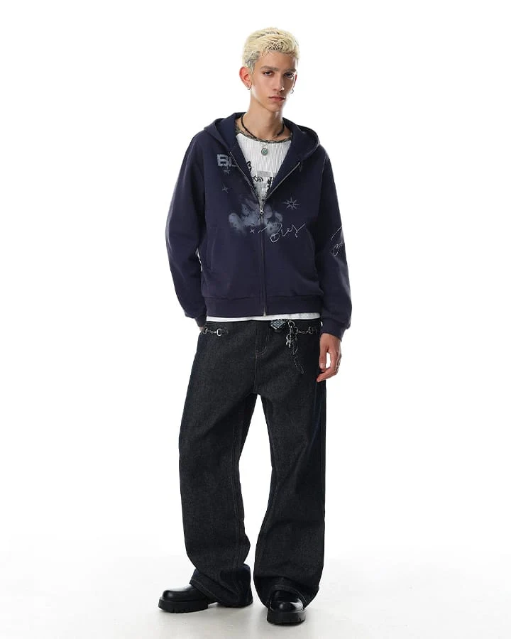 KIIKIO Puppy Graphic Hoodie