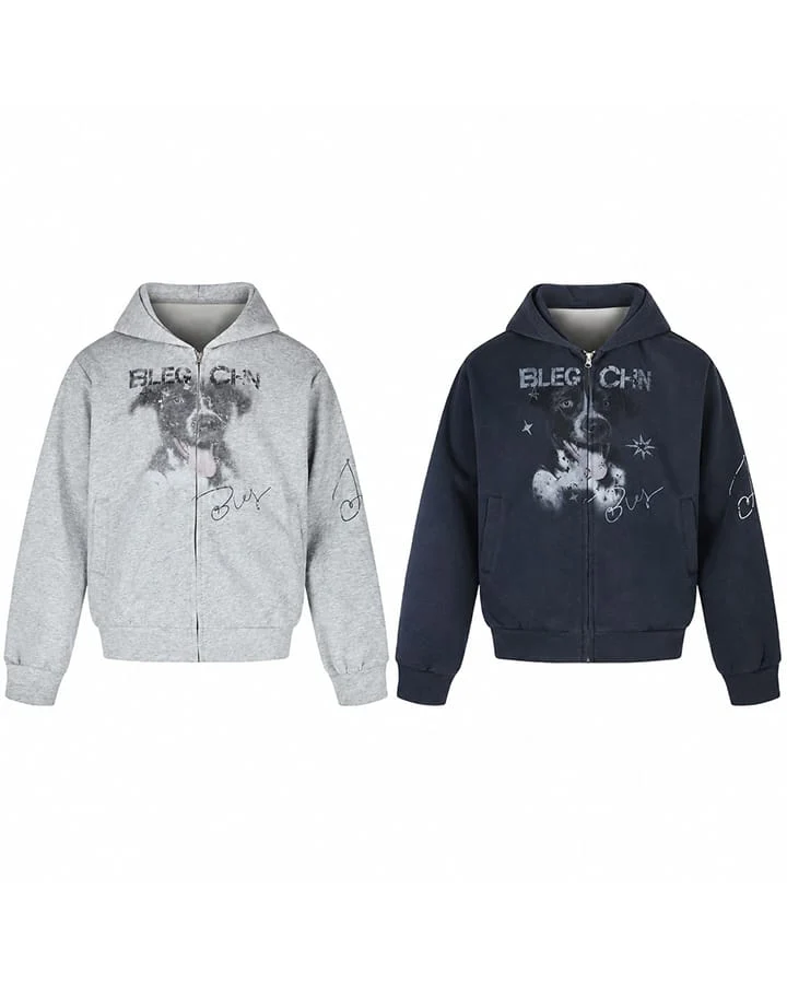 KIIKIO Puppy Graphic Hoodie