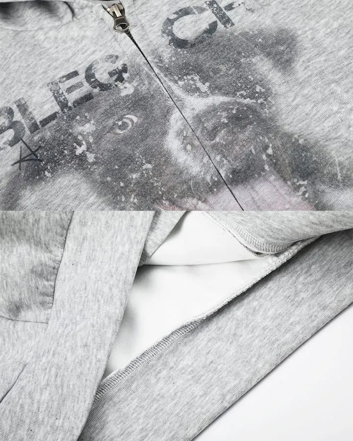 KIIKIO Puppy Graphic Hoodie
