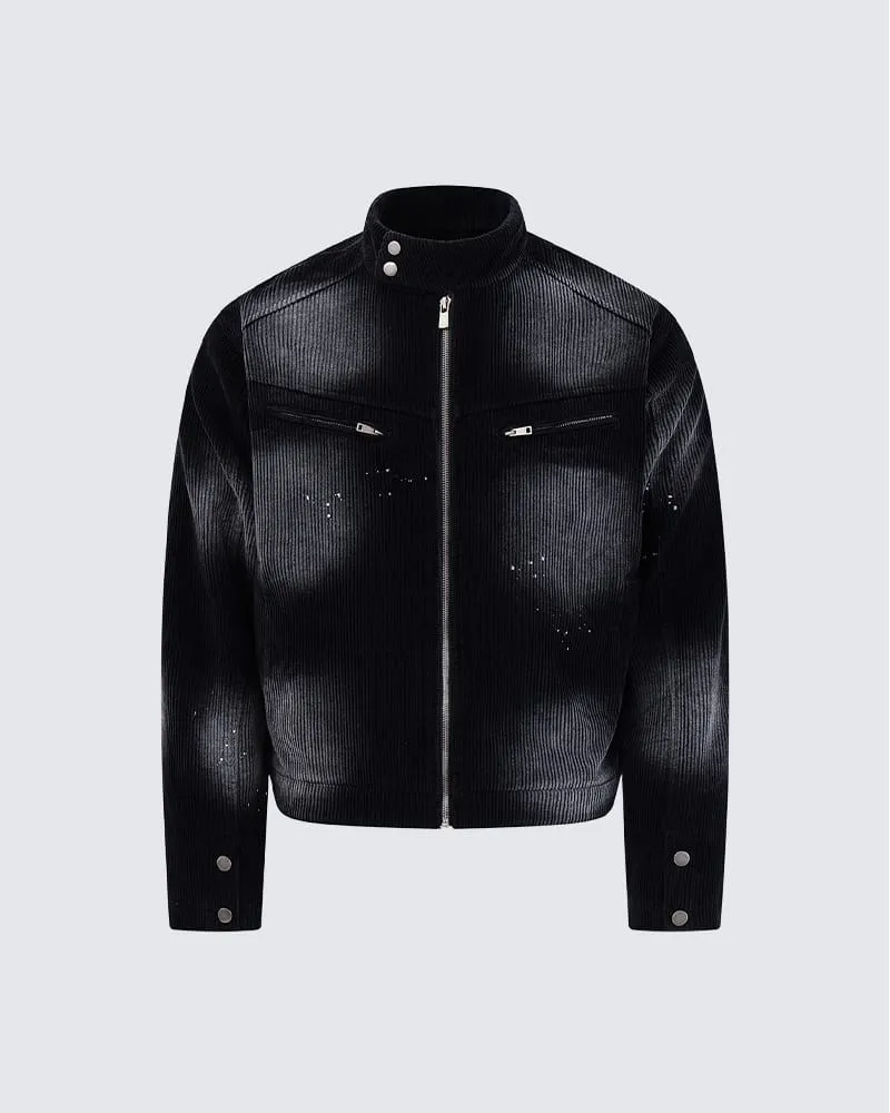 KIIKIO Street Corduroy Zipper Jacket