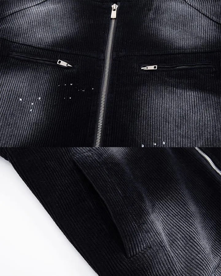 KIIKIO Street Corduroy Zipper Jacket