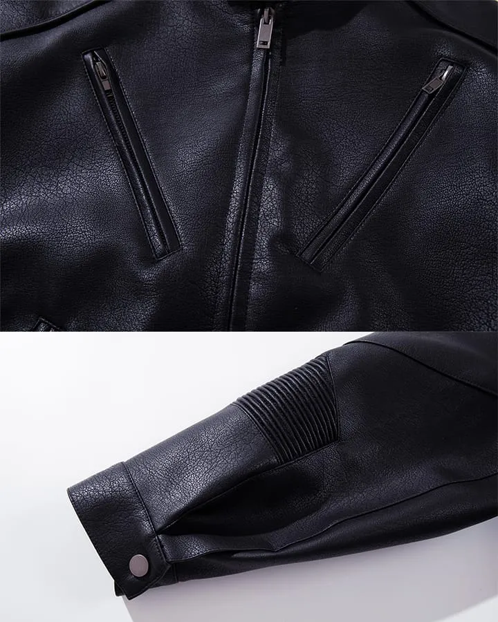 KIIKIO Dark Heavy-Duty Structured Zipper Jacket