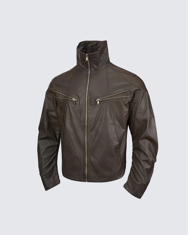 KIIKIO Street High Collar Zipper Jacket