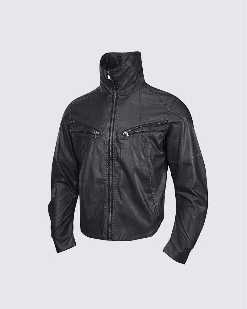 KIIKIO Street High Collar Zipper Jacket