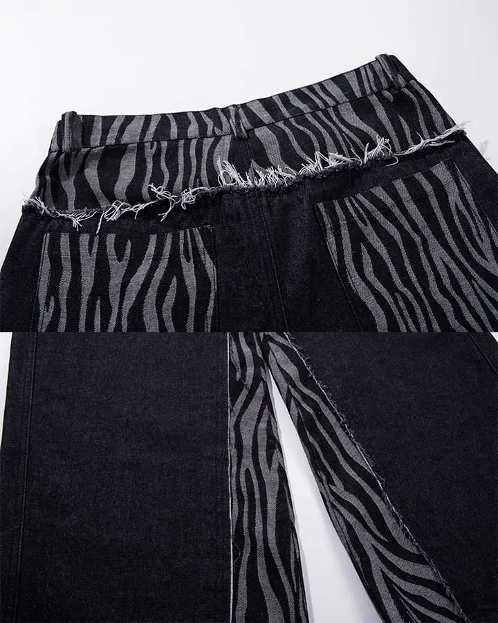 KIIKIO Grunge Patchwork Jeans