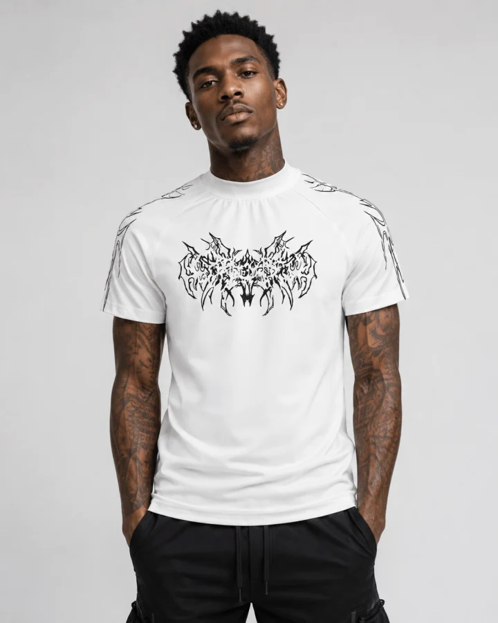 American Tribal Graphic Black Sports Tee