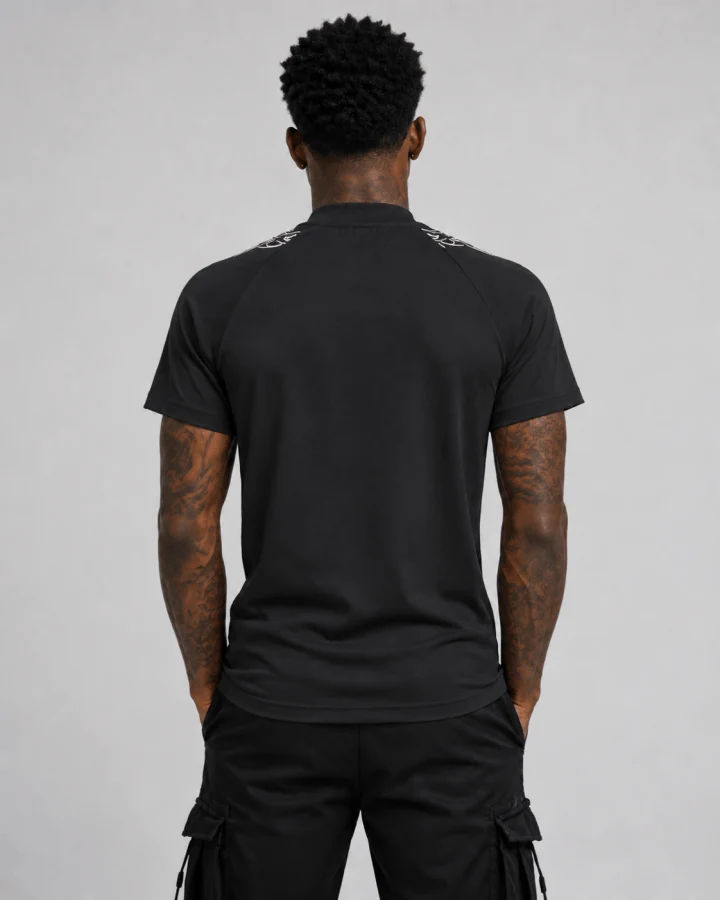 American Tribal Graphic Black Sports Tee