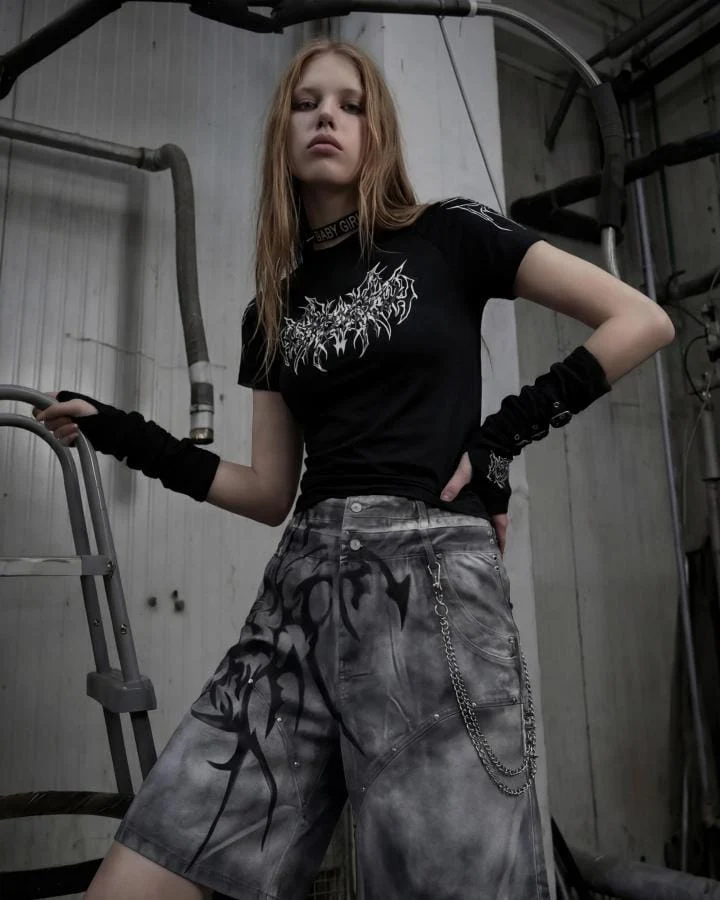 American Tribal Graphic Black Sports Tee