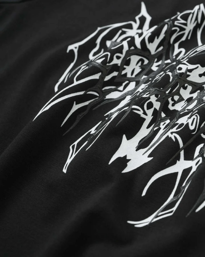 American Tribal Graphic Black Sports Tee
