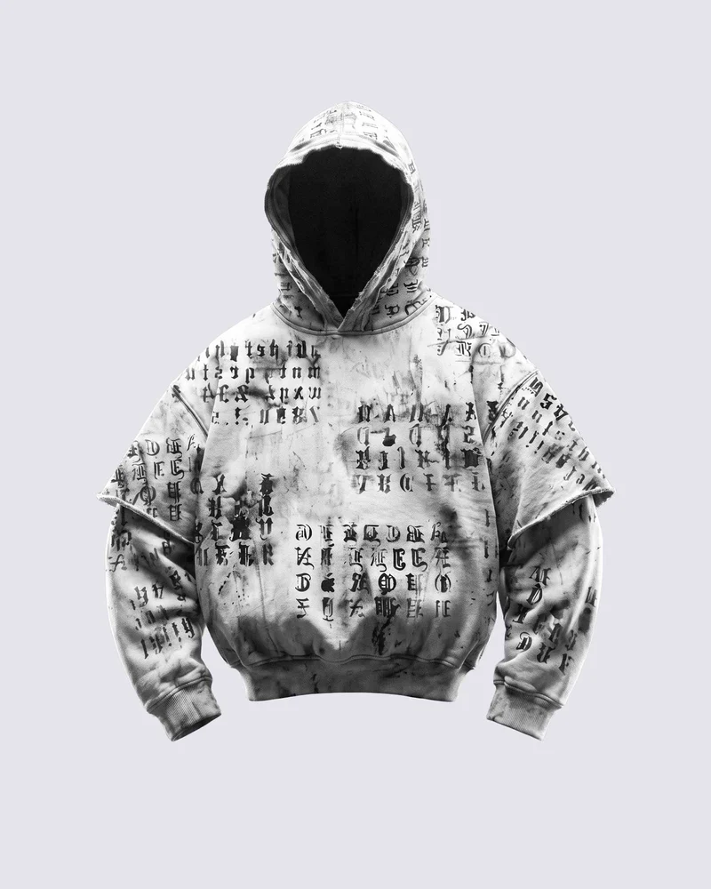 KIIKIO SYMBIOTE Series | Grunge Layered Hoodie