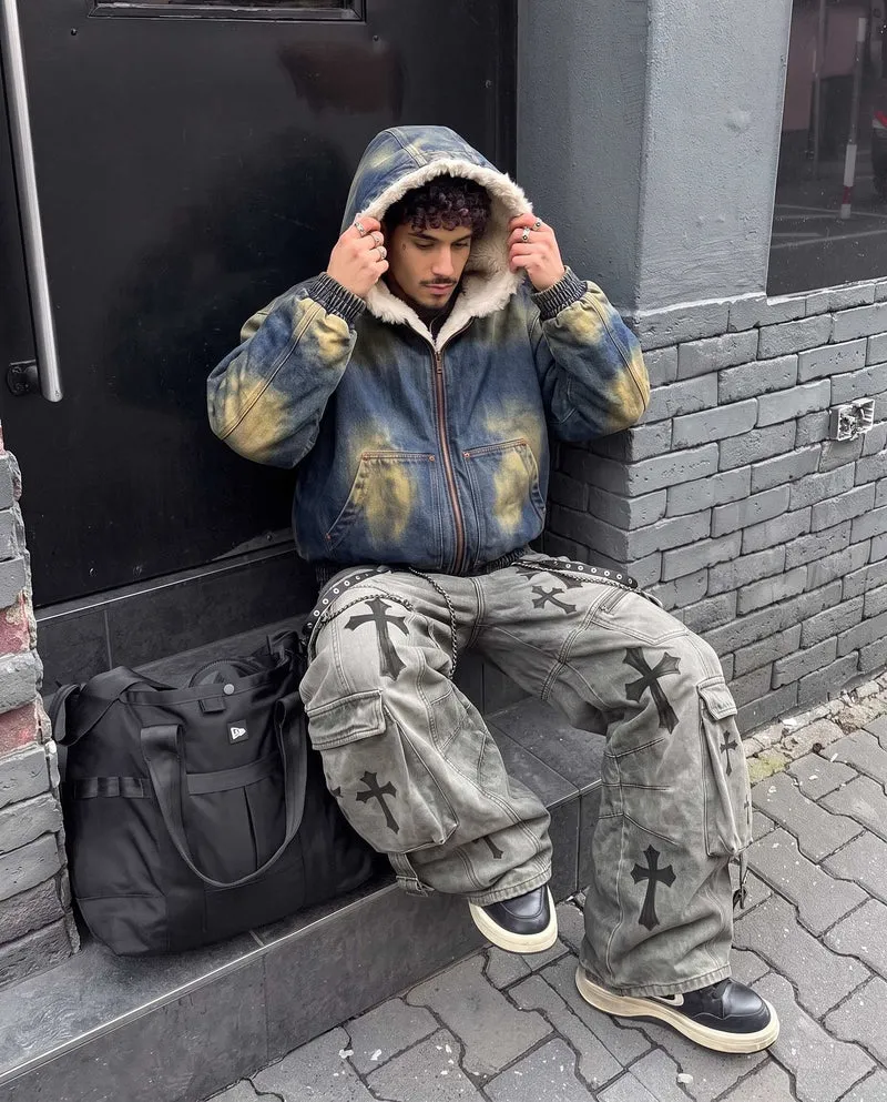 KIIKIO SYMBIOTE Series | Grunge Washed Cargo Pants