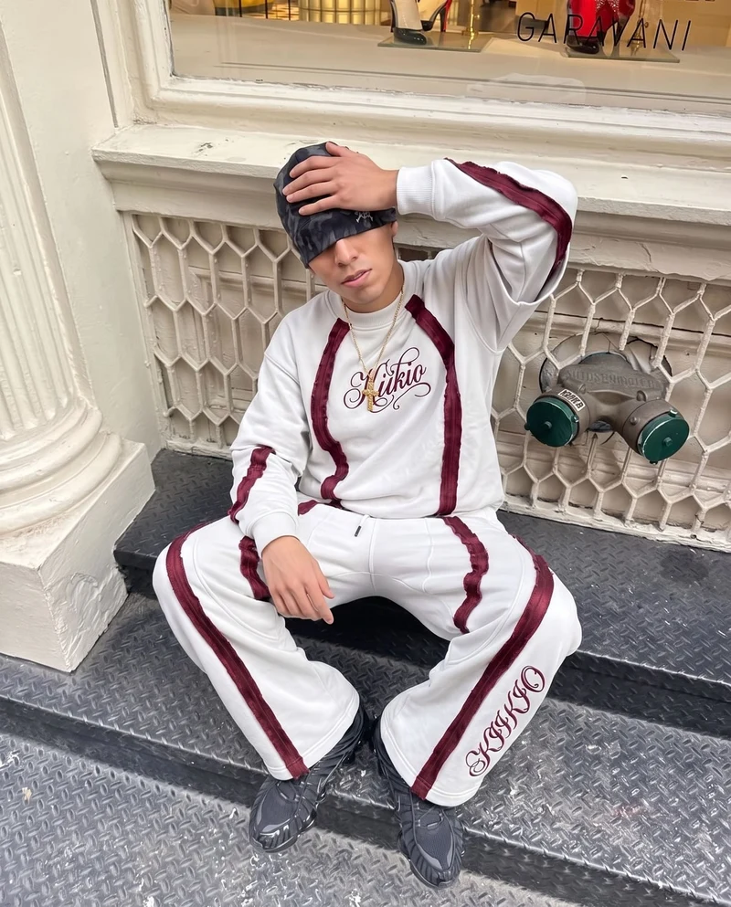 KIIKIO SYMBIOTE Series | Retro Sport Patchwork Sweatpants