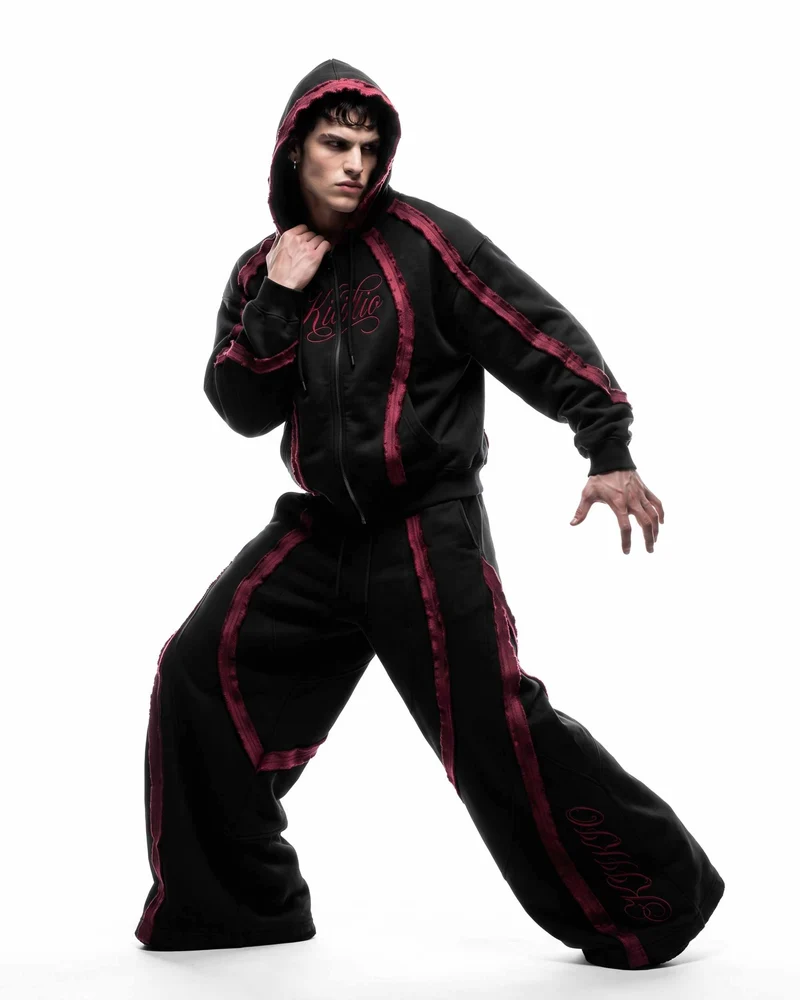 KIIKIO SYMBIOTE Series | Retro Sport Patchwork Hoodie