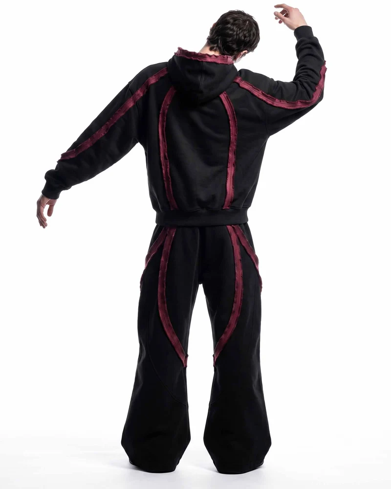 KIIKIO SYMBIOTE Series | Retro Sport Patchwork Hoodie