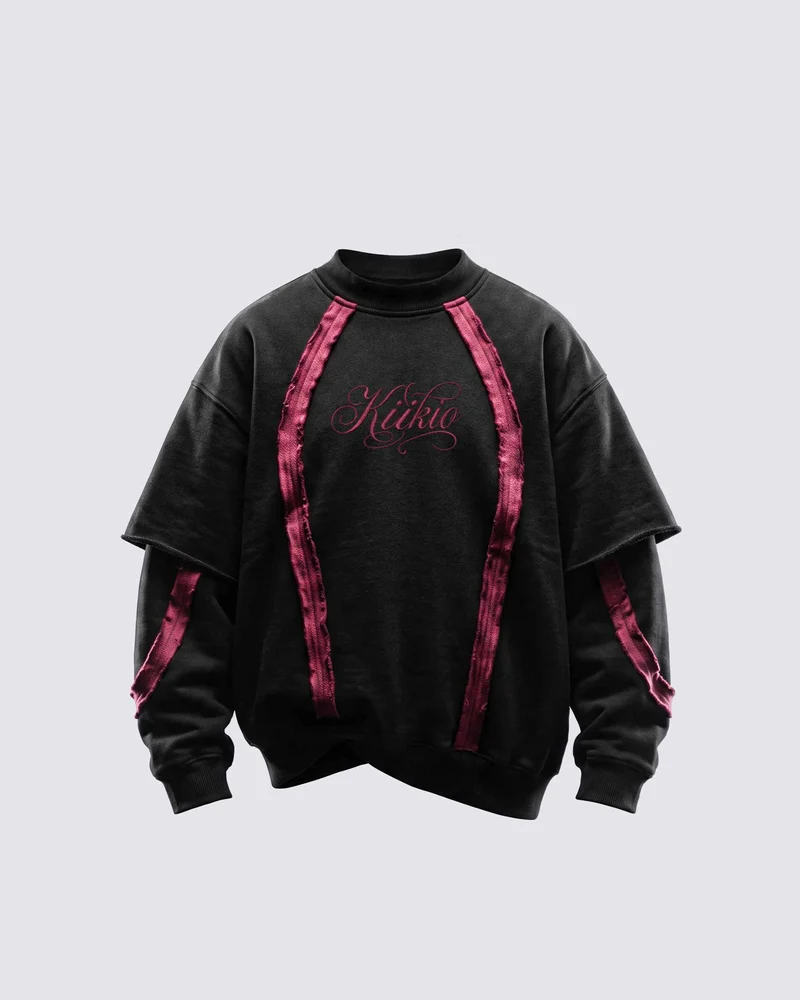 KIIKIO SYMBIOTE Series | Retro Sport Layered Sweatshirt