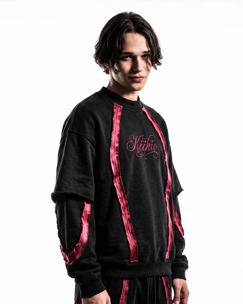 KIIKIO SYMBIOTE Series | Retro Sport Layered Sweatshirt