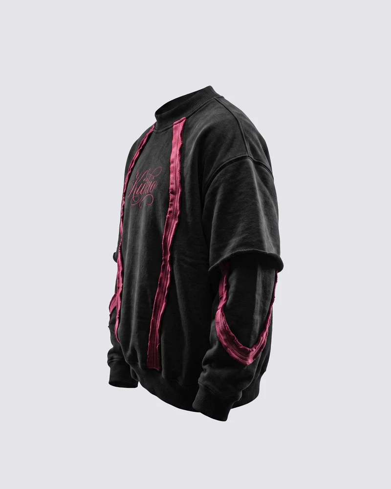 KIIKIO SYMBIOTE Series | Retro Sport Layered Sweatshirt