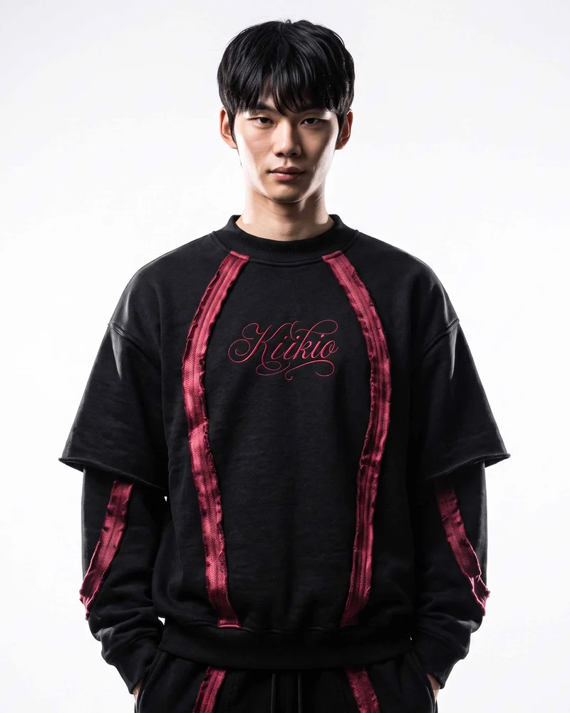 KIIKIO SYMBIOTE Series | Retro Sport Layered Sweatshirt