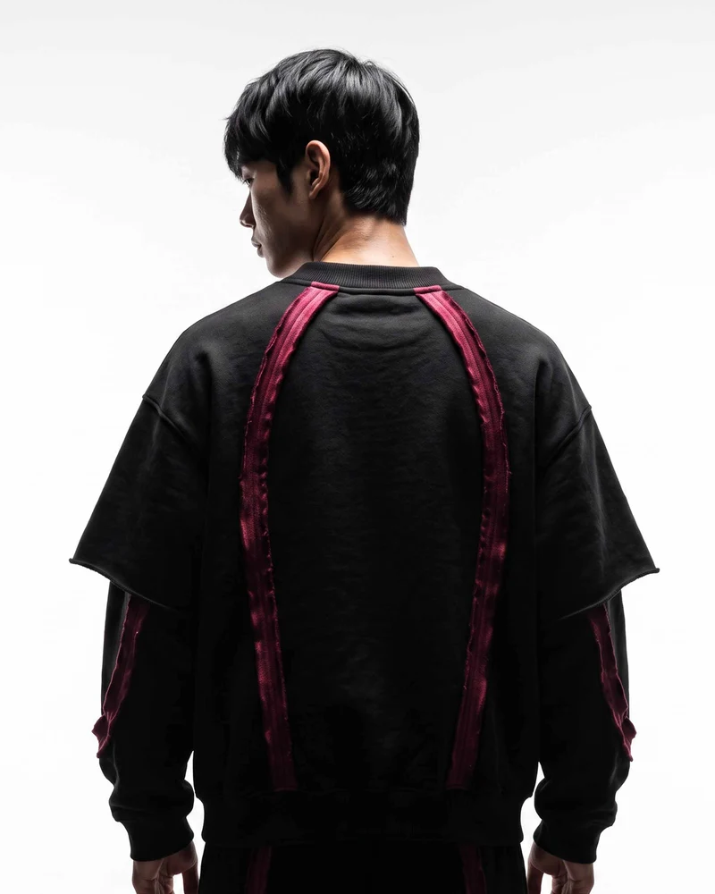 KIIKIO SYMBIOTE Series | Retro Sport Layered Sweatshirt
