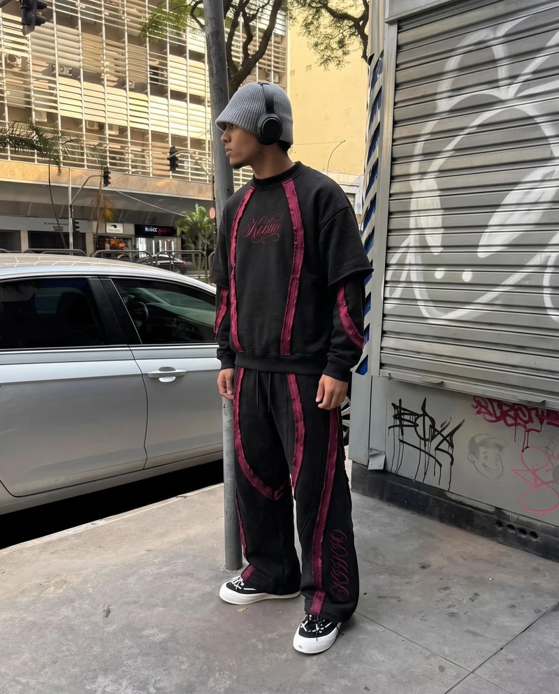 KIIKIO SYMBIOTE Series | Retro Sport Layered Sweatshirt