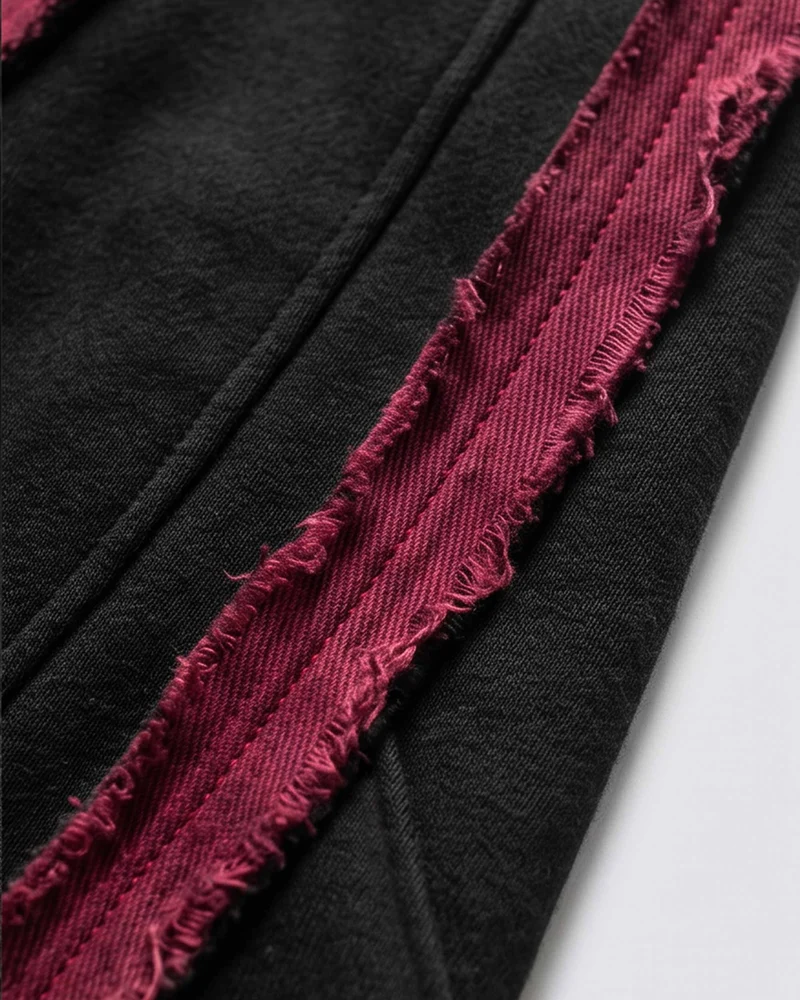 KIIKIO SYMBIOTE Series | Dark Retro Sport Patchwork Sweatpants