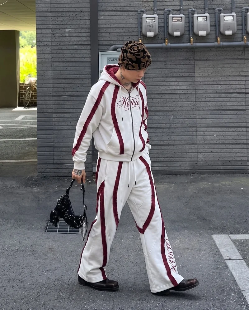 KIIKIO SYMBIOTE Series | Retro Sport Patchwork Sweatpants