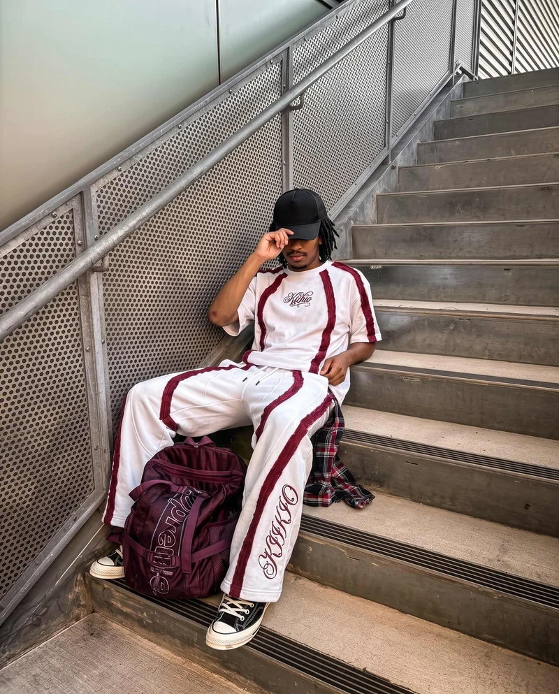 KIIKIO SYMBIOTE Series | Retro Sport Patchwork Sweatpants