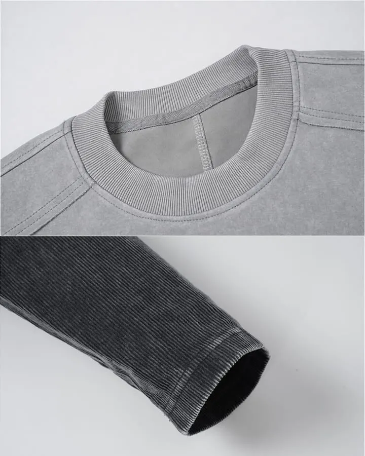 KIIKIO Grunge Distressed Patchwork Layered Tee