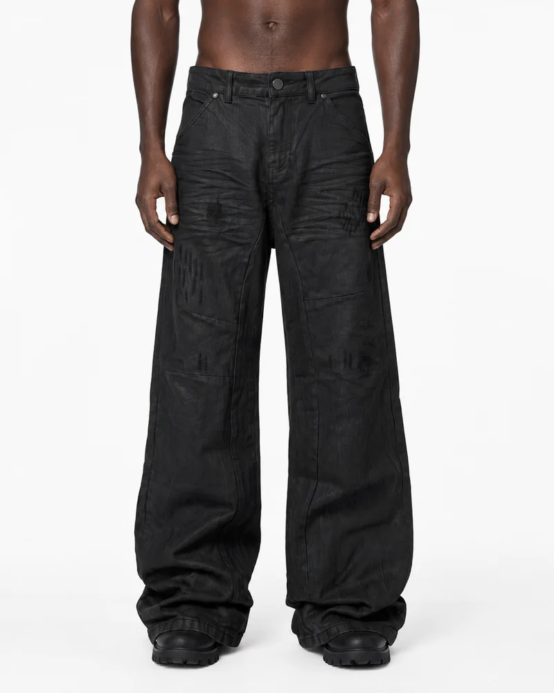 KIIKIO Dark Minimalist Casual Jeans