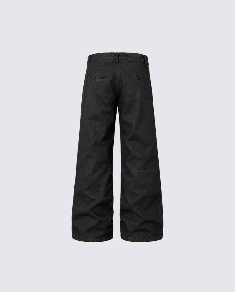 KIIKIO Dark Minimalist Casual Jeans