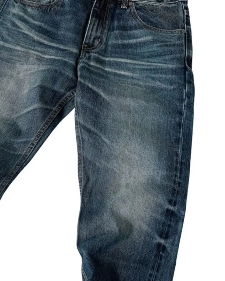 KIIKIO Retro Faded Baggy Wide-Leg Jeans