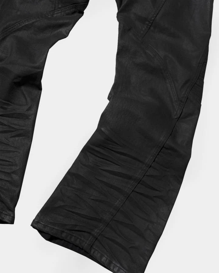 KIIKIO Vintage Biker Paneled Wide-Leg Jeans