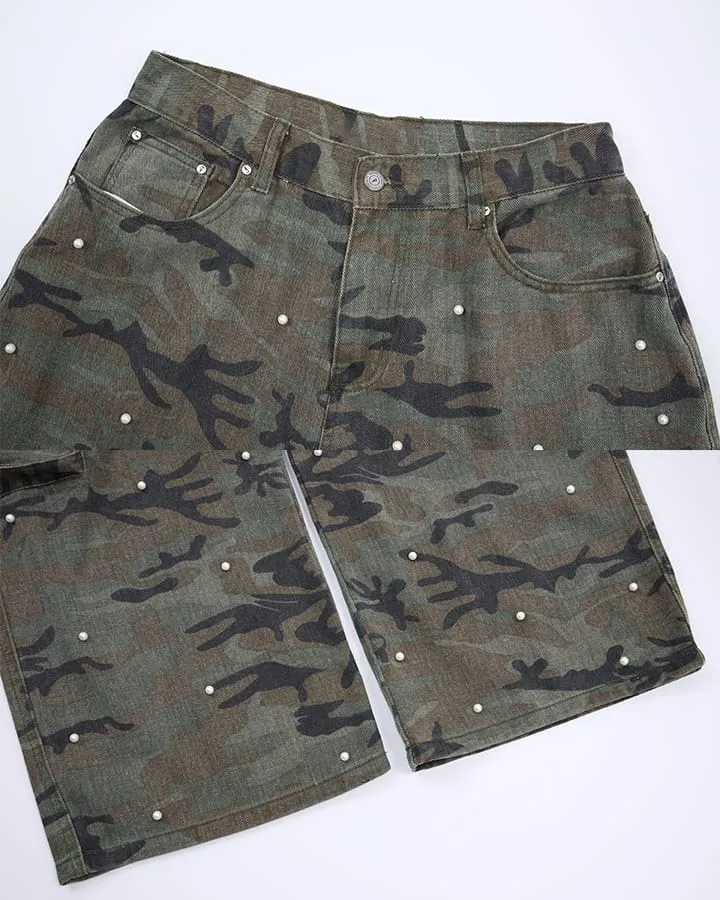 KIIKIO Vintage Camo Cargo Pants