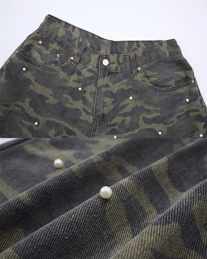 KIIKIO Utility Washed Cargo Pants