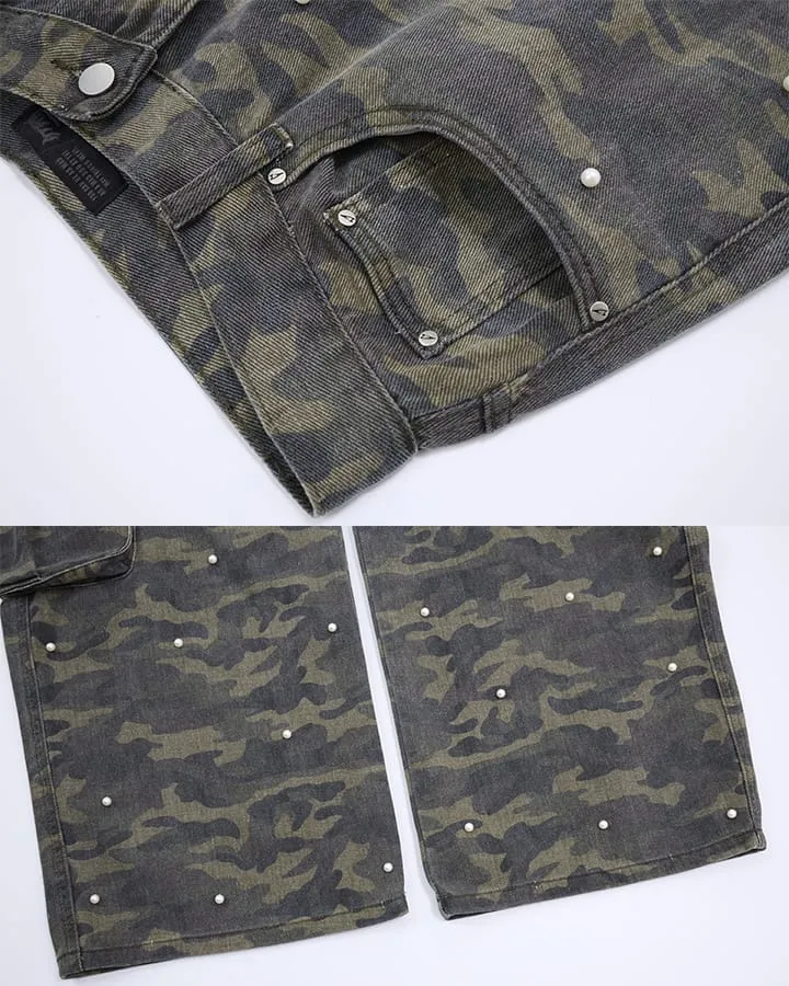 KIIKIO Utility Washed Cargo Pants