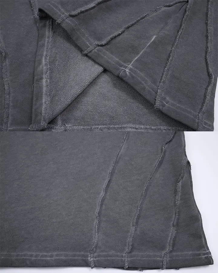 KIIKIO Grunge Distressed Patchwork Sweater
